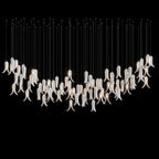White Pepper Cascade Chandelier
