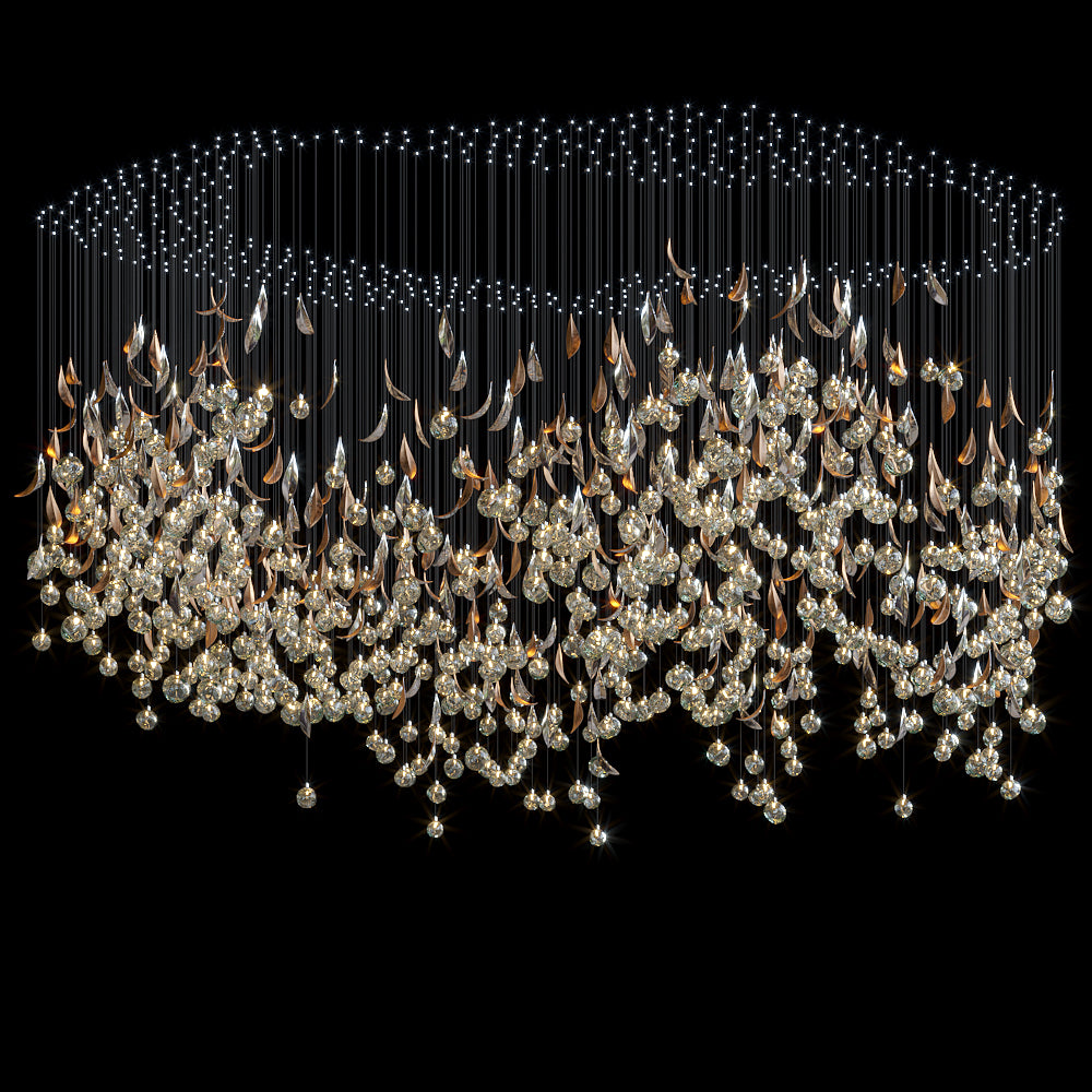 Crystal Prism Rain Chandelier