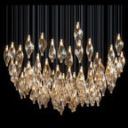 White Petal Vine Cascade Chandelier