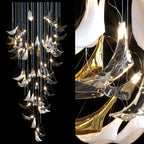 White Manta Mix Chandelier