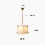 Valmont Alabaster Round Chandelier 16" product image