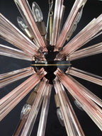Murano Chandelier | 50 Pink Sputnik detail by Bling Lighting Studio