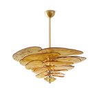 Petals Glass Chandelier Murano lighting by Bling Lighting Studio