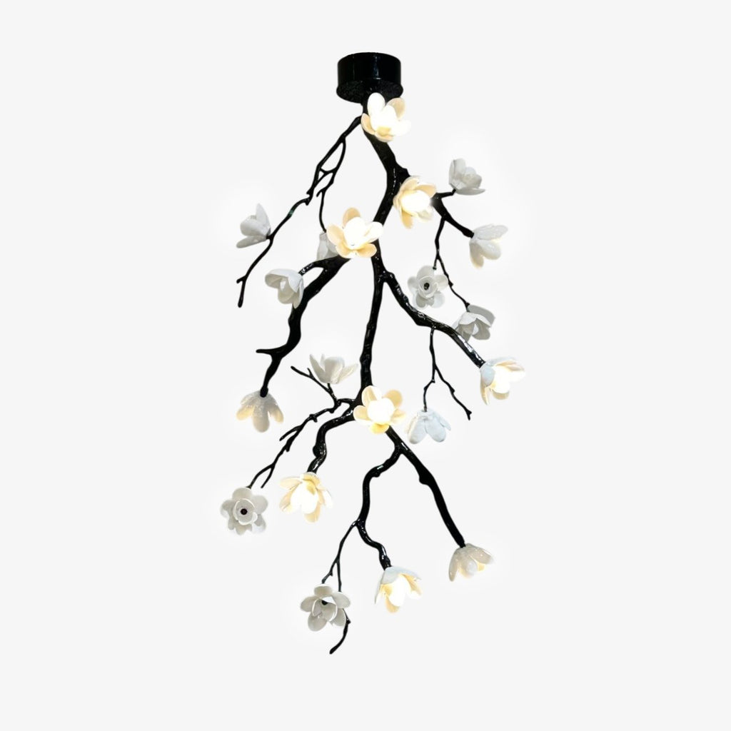 Large Long Branch Flower Chandelier by Bling Lighting Studio