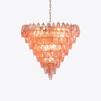 Asti Glass Chandelier Glass lighting by Bling Lighting Studio