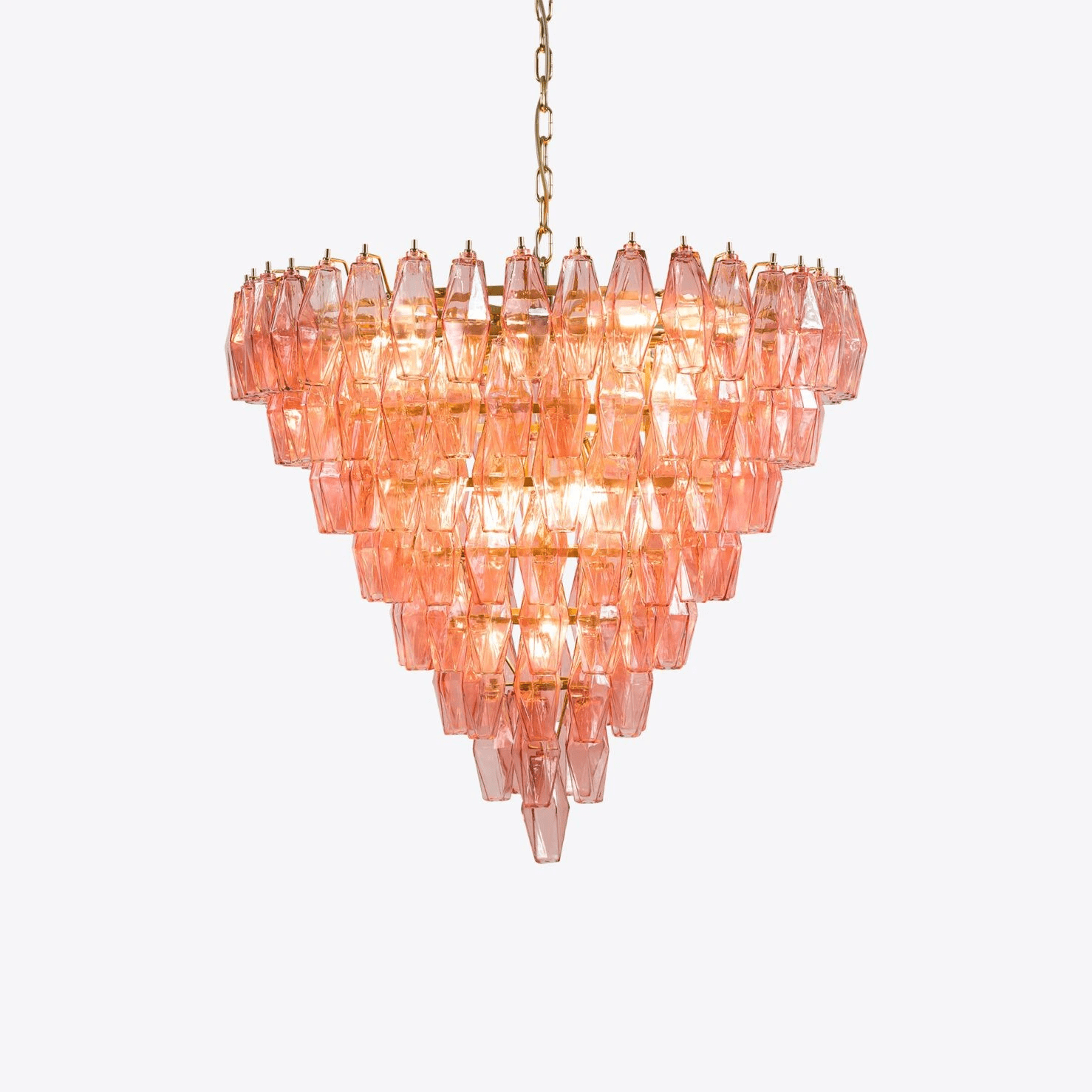 Asti Glass Chandelier Glass lighting by Bling Lighting Studio