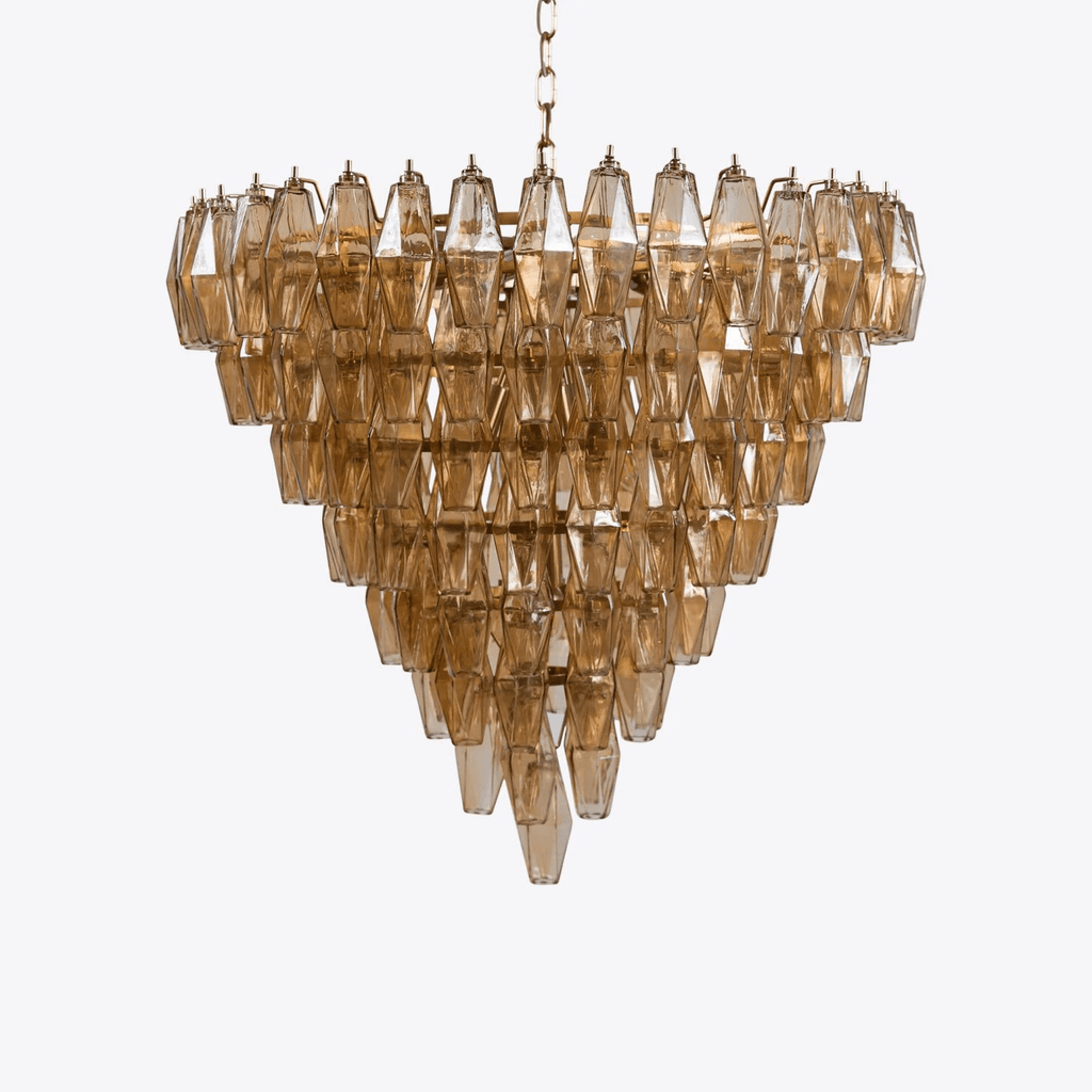 Asti Glass Chandelier Glass lighting by Bling Lighting Studio