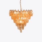 Asti Glass Chandelier Glass lighting by Bling Lighting Studio