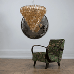 Asti Glass Chandelier Glass lighting by Bling Lighting Studio