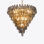 Asti Glass Chandelier Glass lighting by Bling Lighting Studio