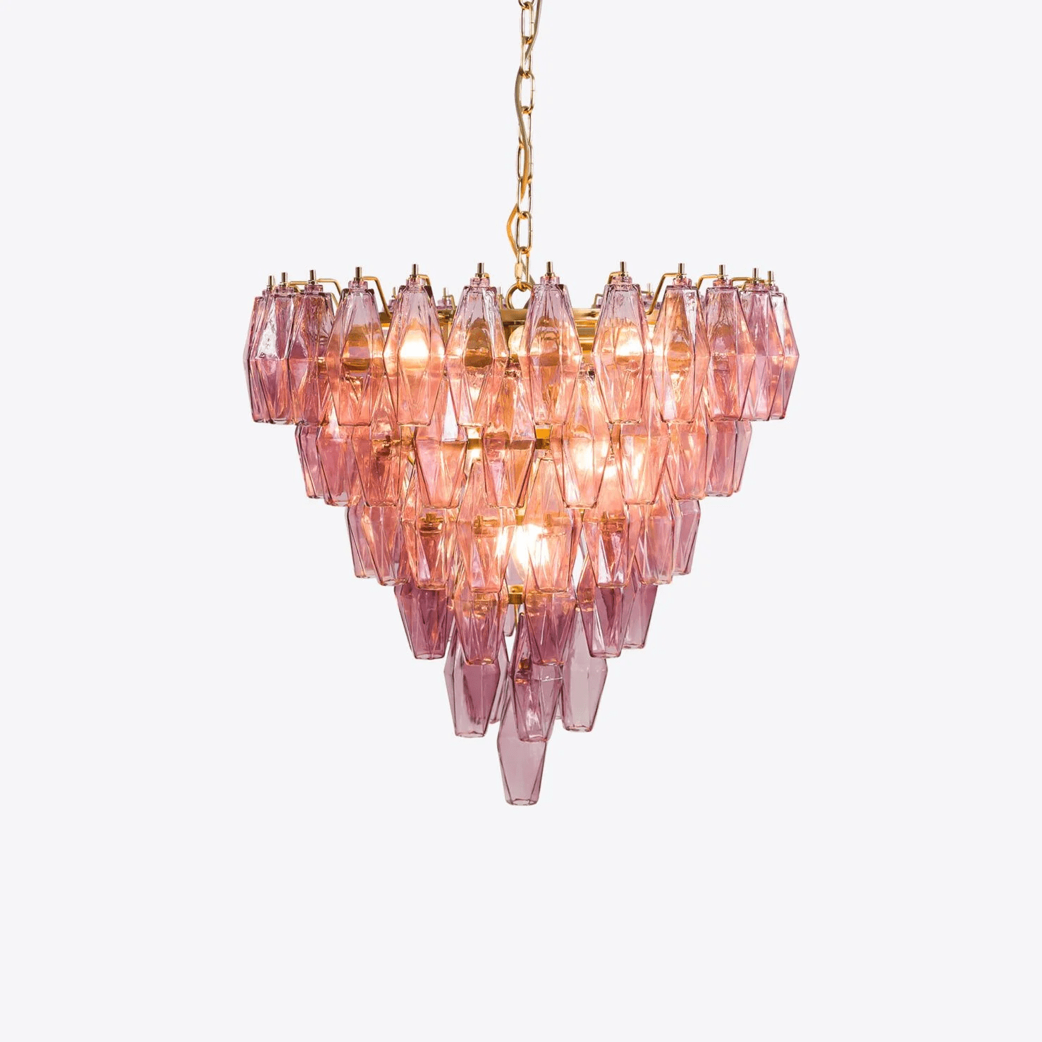 Asti Glass Chandelier Glass lighting by Bling Lighting Studio