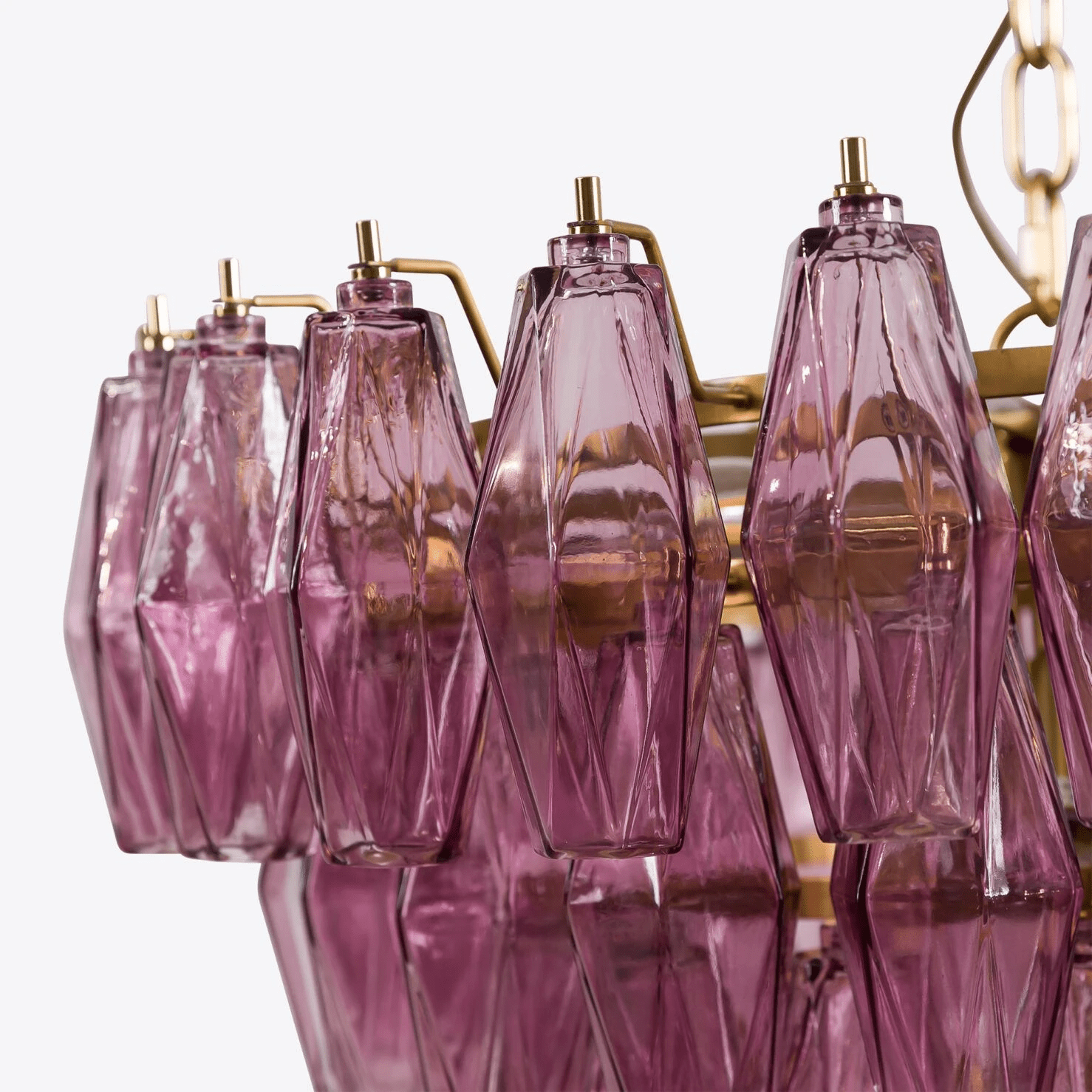 Asti Glass Chandelier Glass lighting by Bling Lighting Studio