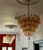 Asti Glass Chandelier Glass lighting by Bling Lighting Studio
