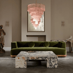 Modern Grande Treviso Chandelier detail view