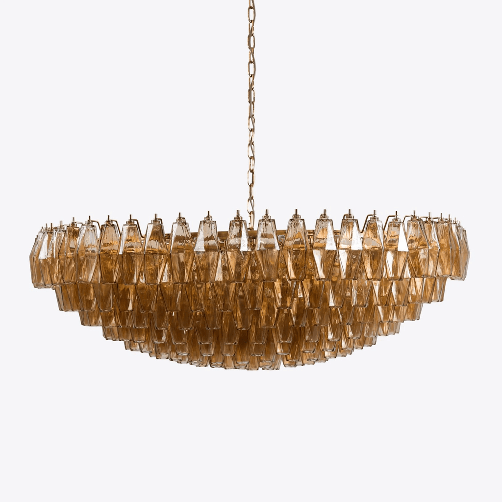 Premium Amber Sorrento Chandelier by Bling Lighting Studio