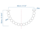 Halti Necklace Acrylic Chandelier