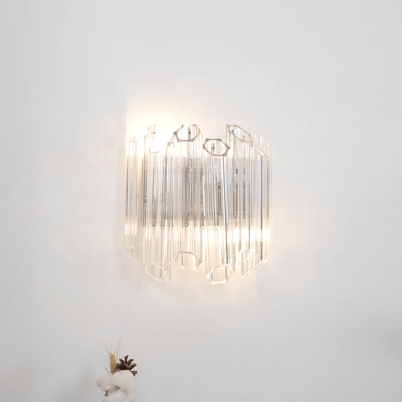 Clear Palermo Glass Wall Lamp Glass lighting by Bling Lighting Studio