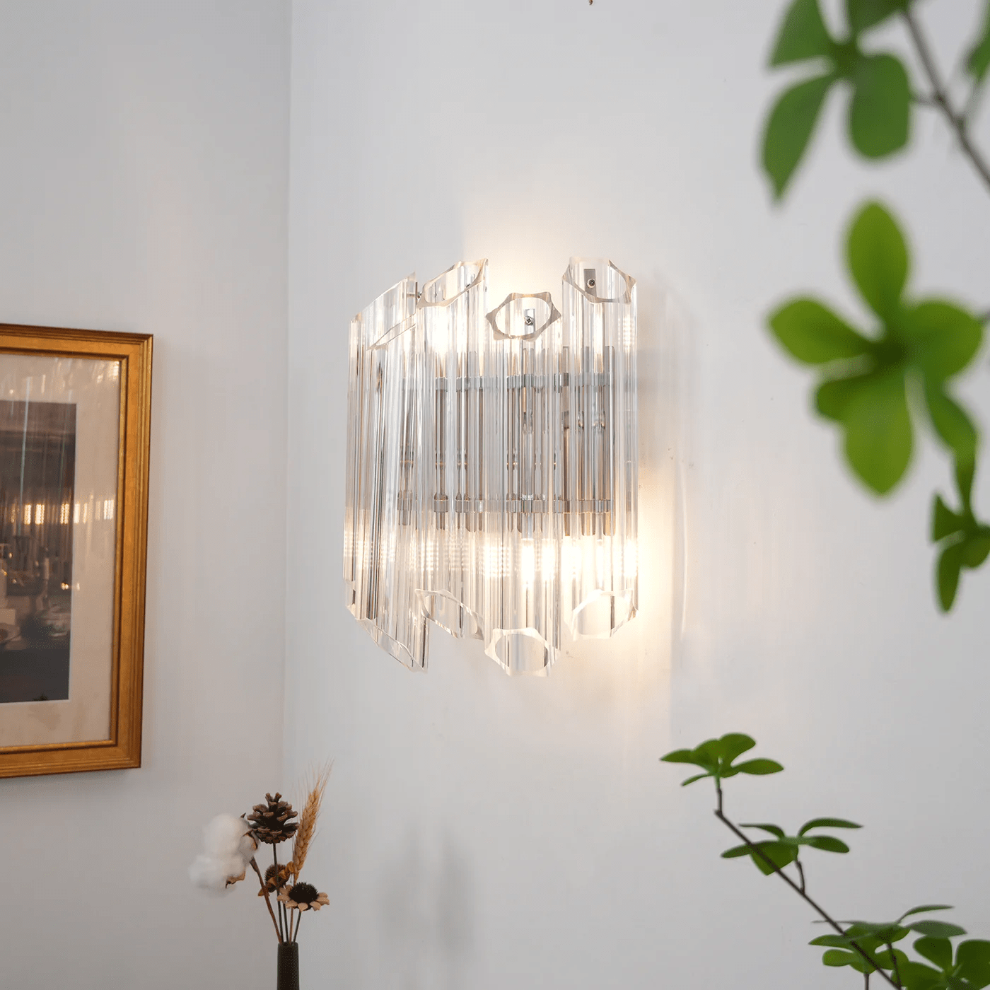 Clear Palermo Glass Wall Lamp Glass lighting by Bling Lighting Studio