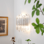 Clear Palermo Glass Wall Lamp Glass lighting by Bling Lighting Studio