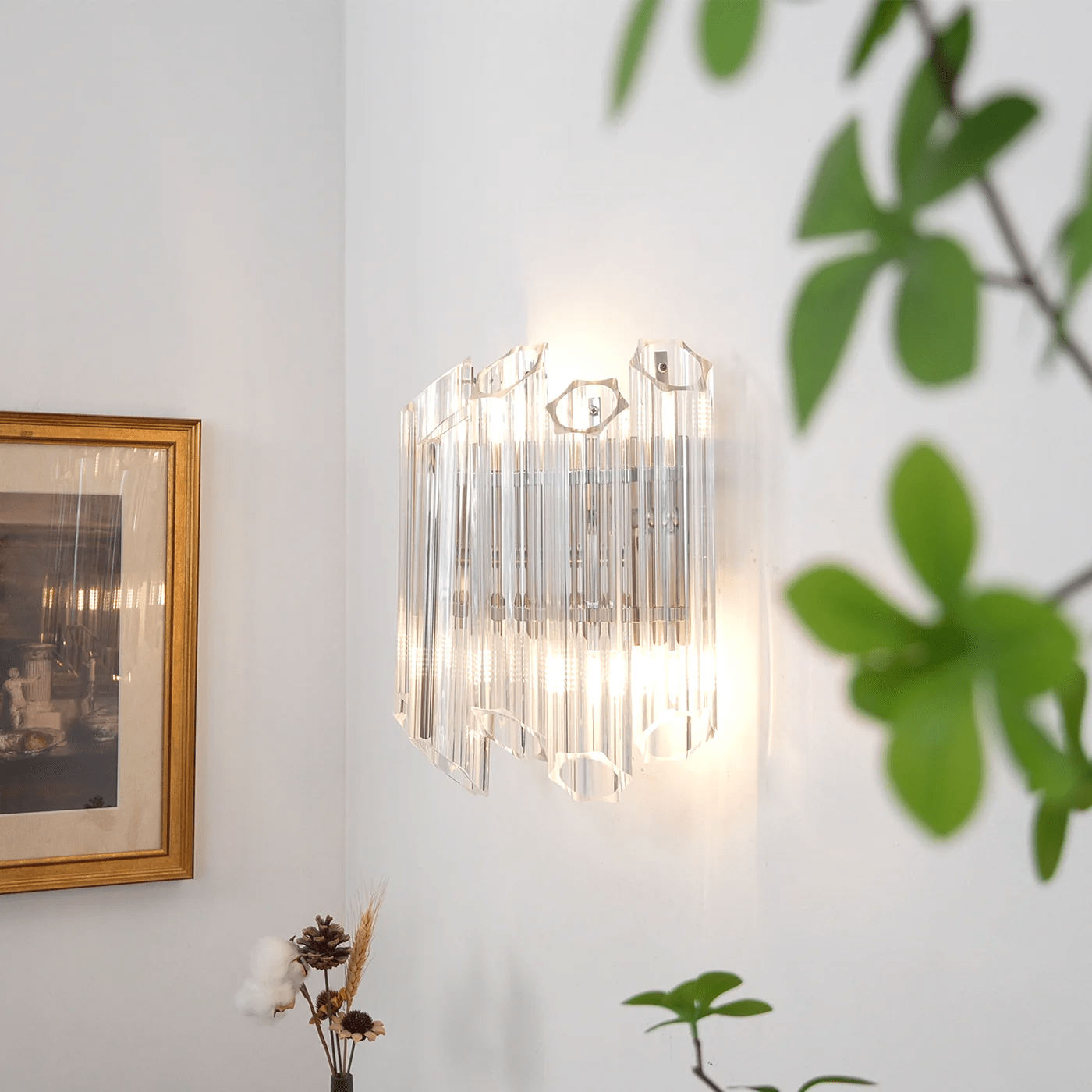 Clear Palermo Glass Wall Lamp Glass lighting by Bling Lighting Studio