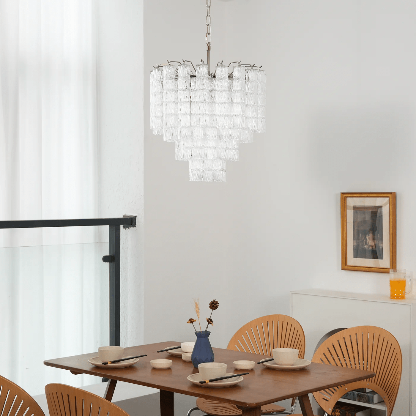 Vetrina Glass Chandelier Glass lighting by Bling Lighting Studio
