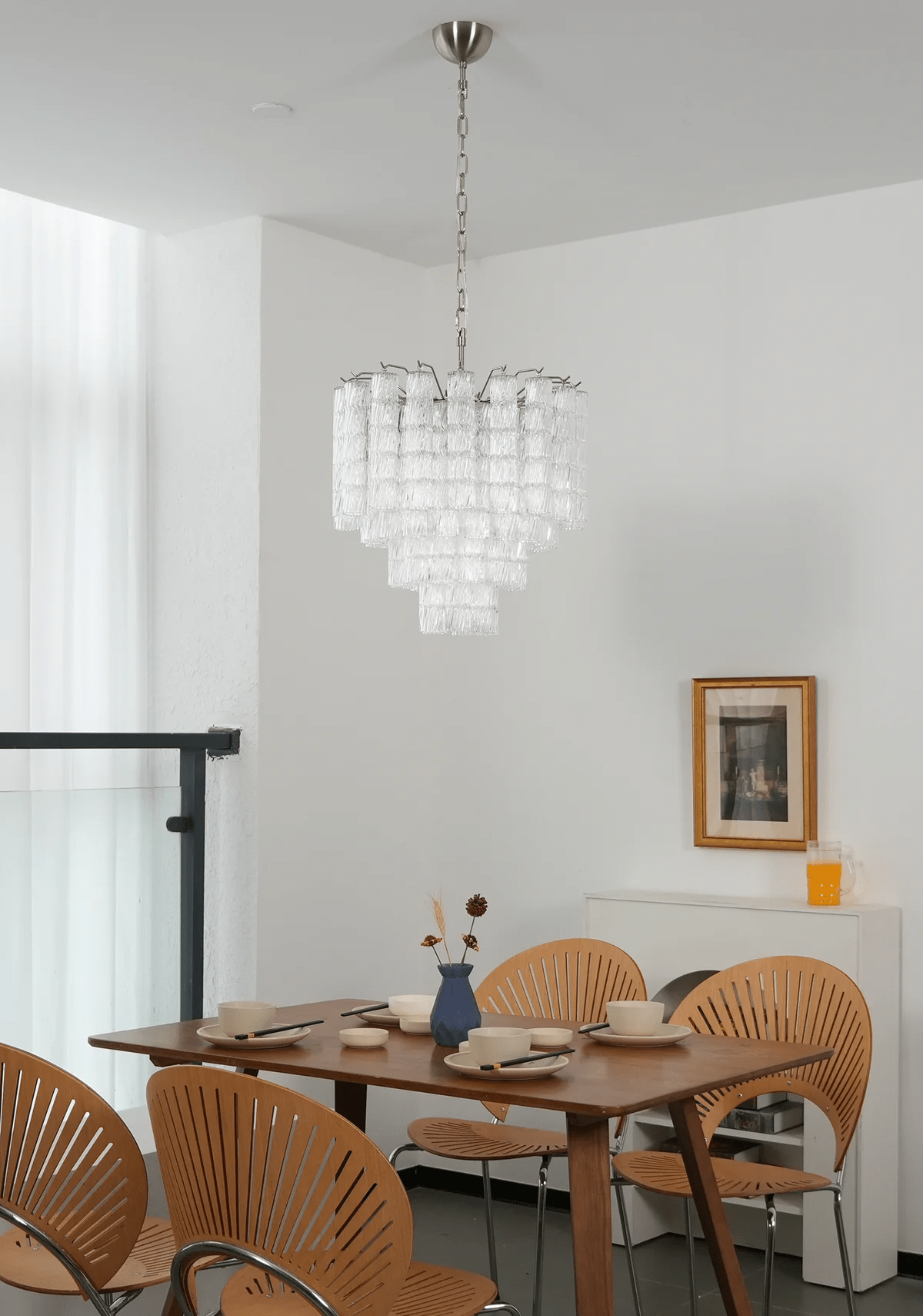 Vetrina Glass Chandelier Glass lighting by Bling Lighting Studio