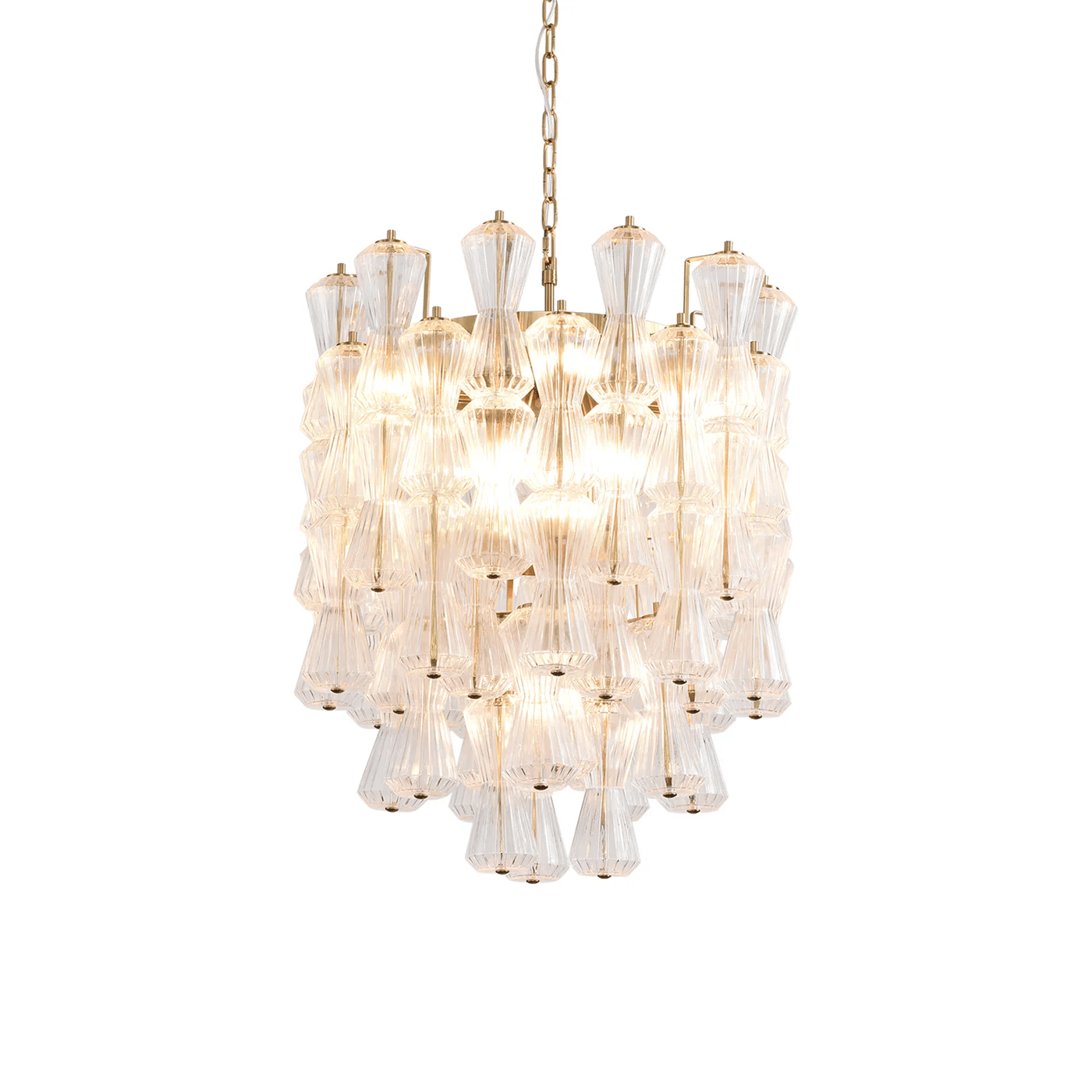 Florenzia Glass Chandelier Glass lighting by Bling Lighting Studio