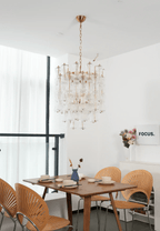 Florenzia Glass Chandelier Glass lighting by Bling Lighting Studio