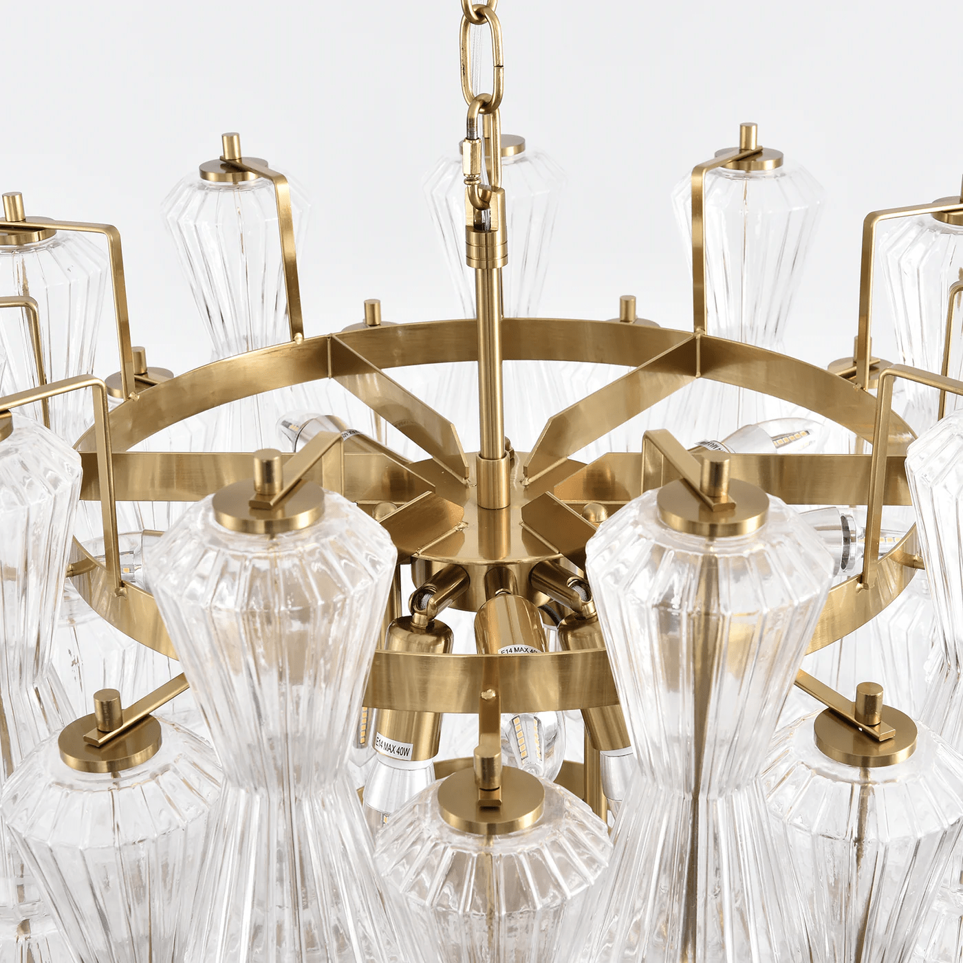 Florenzia Glass Chandelier Glass lighting by Bling Lighting Studio