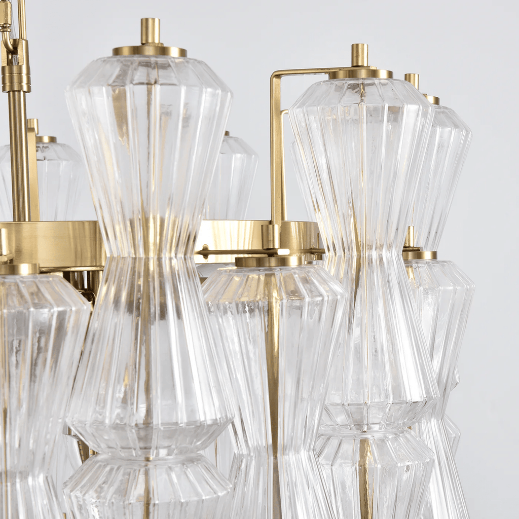 Florenzia Glass Chandelier Glass lighting by Bling Lighting Studio