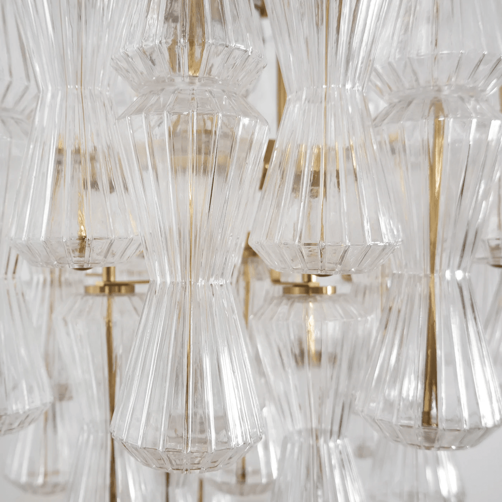 Florenzia Glass Chandelier Glass lighting by Bling Lighting Studio