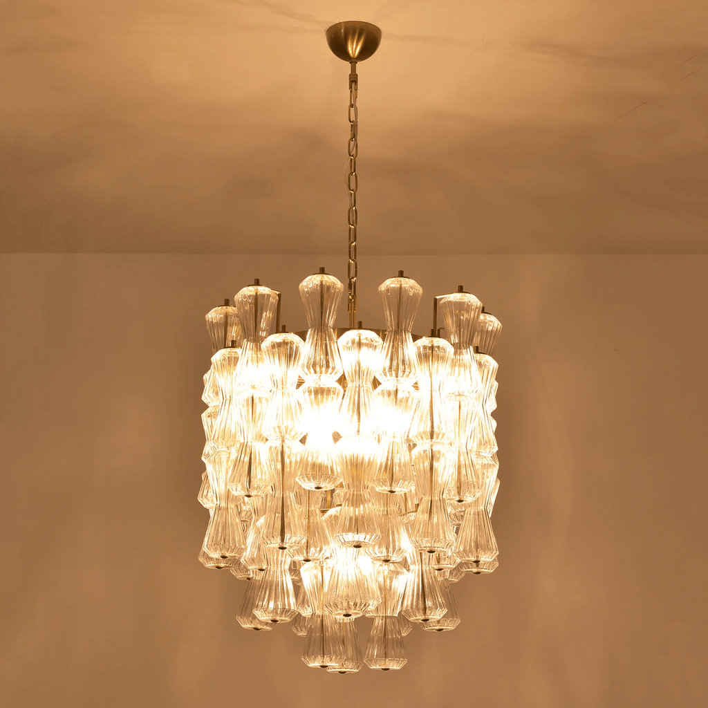 Florenzia Glass Chandelier Glass lighting by Bling Lighting Studio