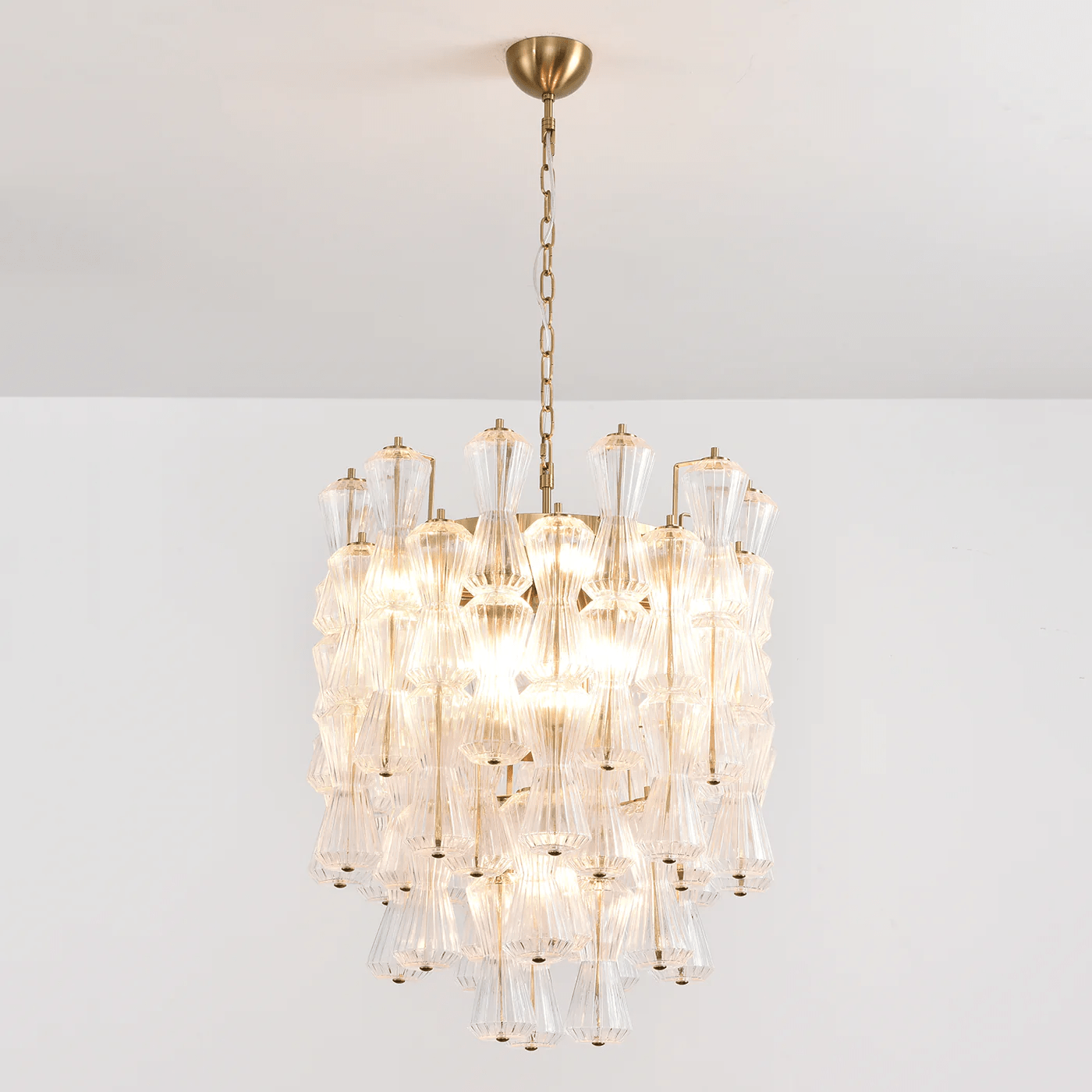 Florenzia Glass Chandelier Glass lighting by Bling Lighting Studio