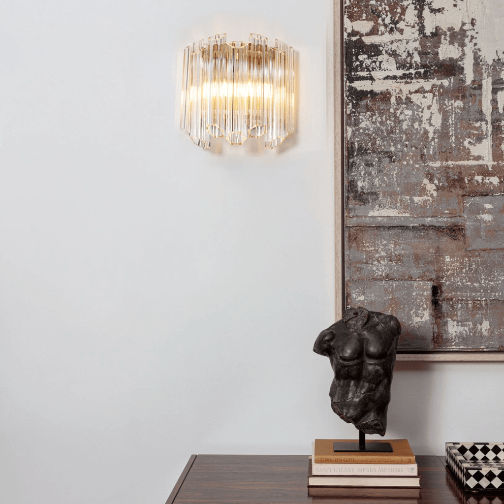 Clear Palermo Glass Wall Lamp Glass lighting by Bling Lighting Studio
