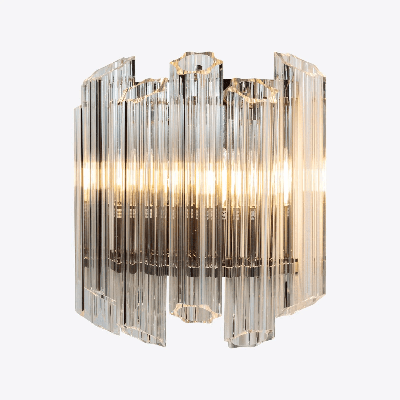 Clear Palermo Glass Wall Lamp Glass lighting by Bling Lighting Studio