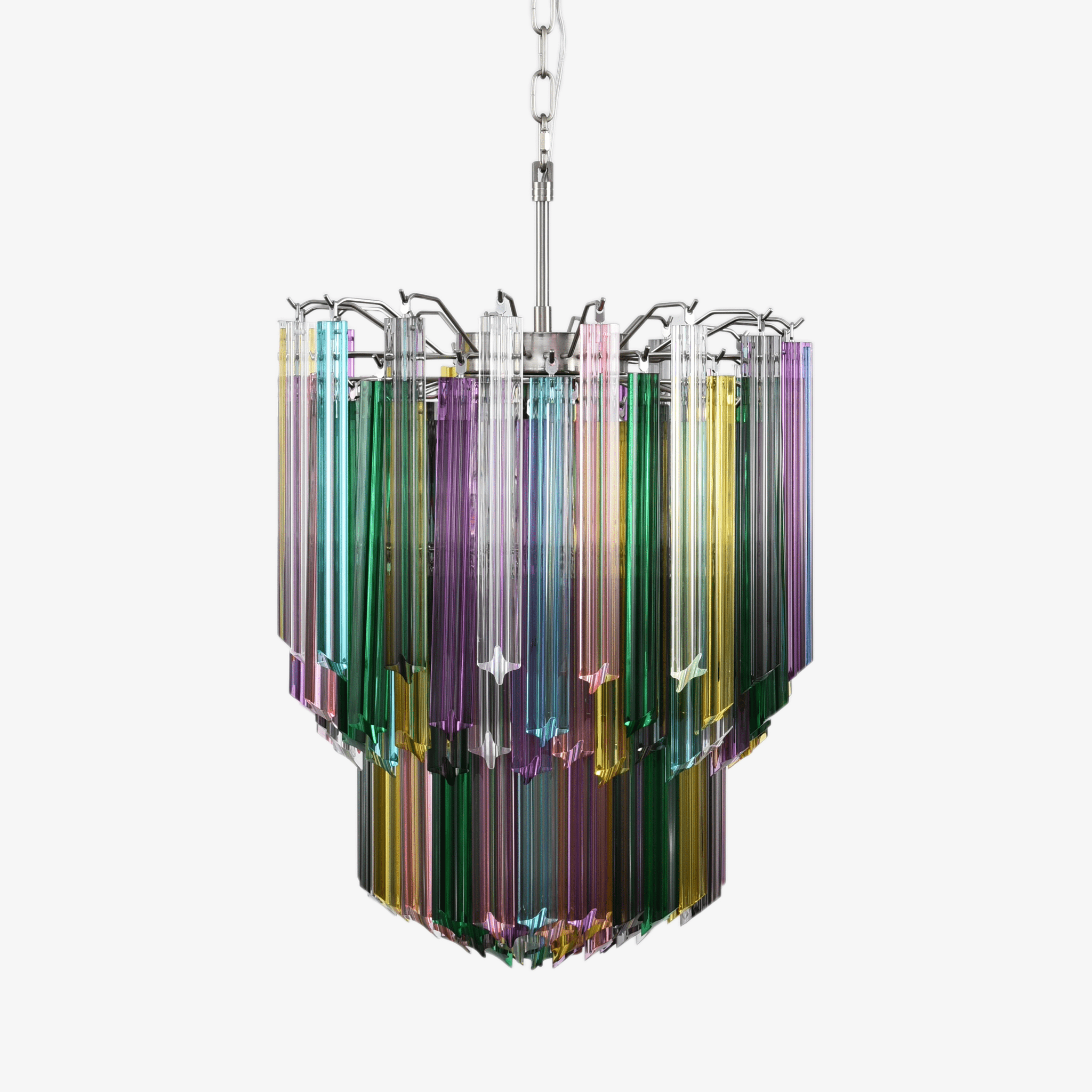 Prismatic Glass Colorful Chandelier Glass lighting by Bling Lighting Studio