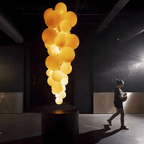 Velymo Grapetta Chandelier Glass lighting by Bling Lighting Studio