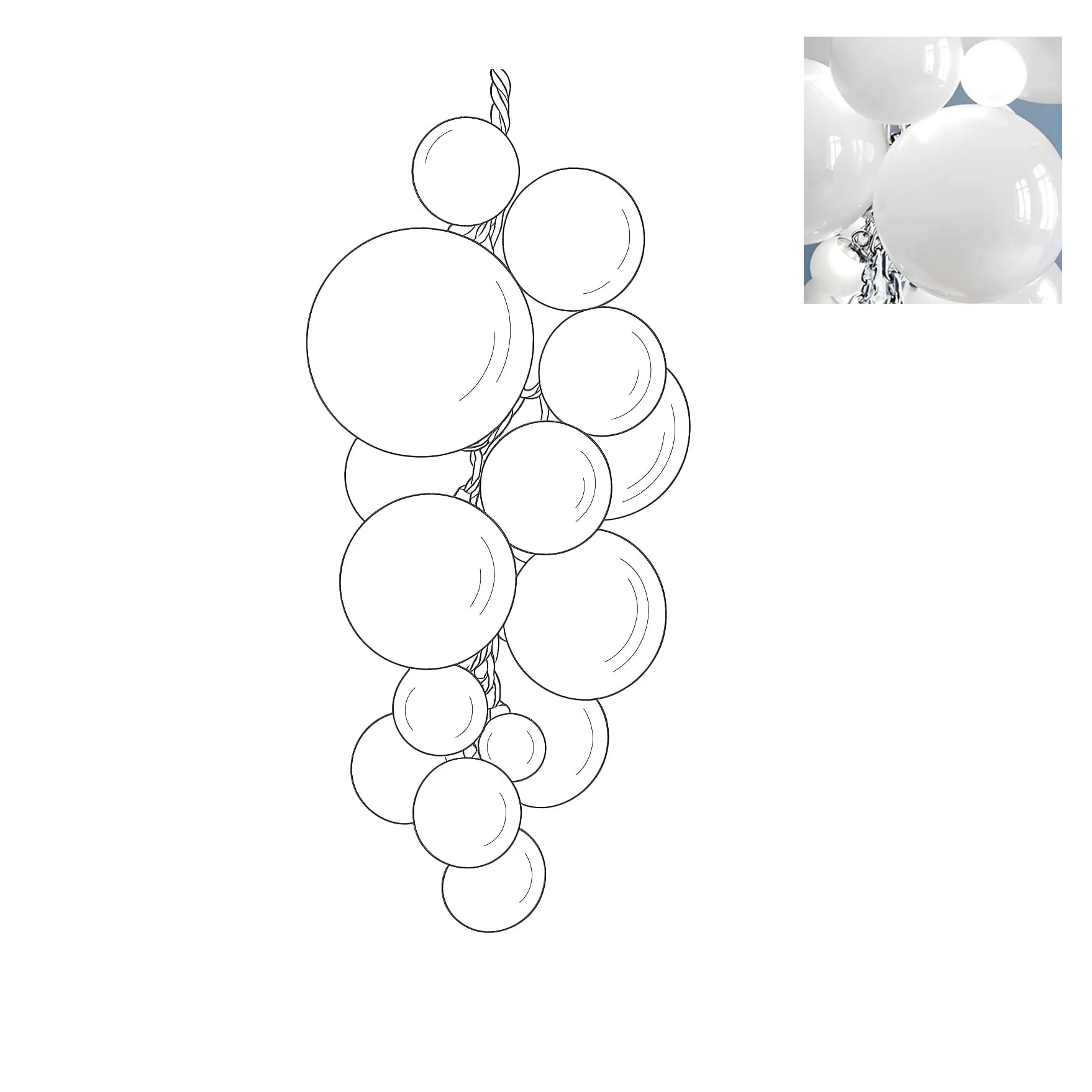 Velymo Grapetta Chandelier Glass lighting by Bling Lighting Studio