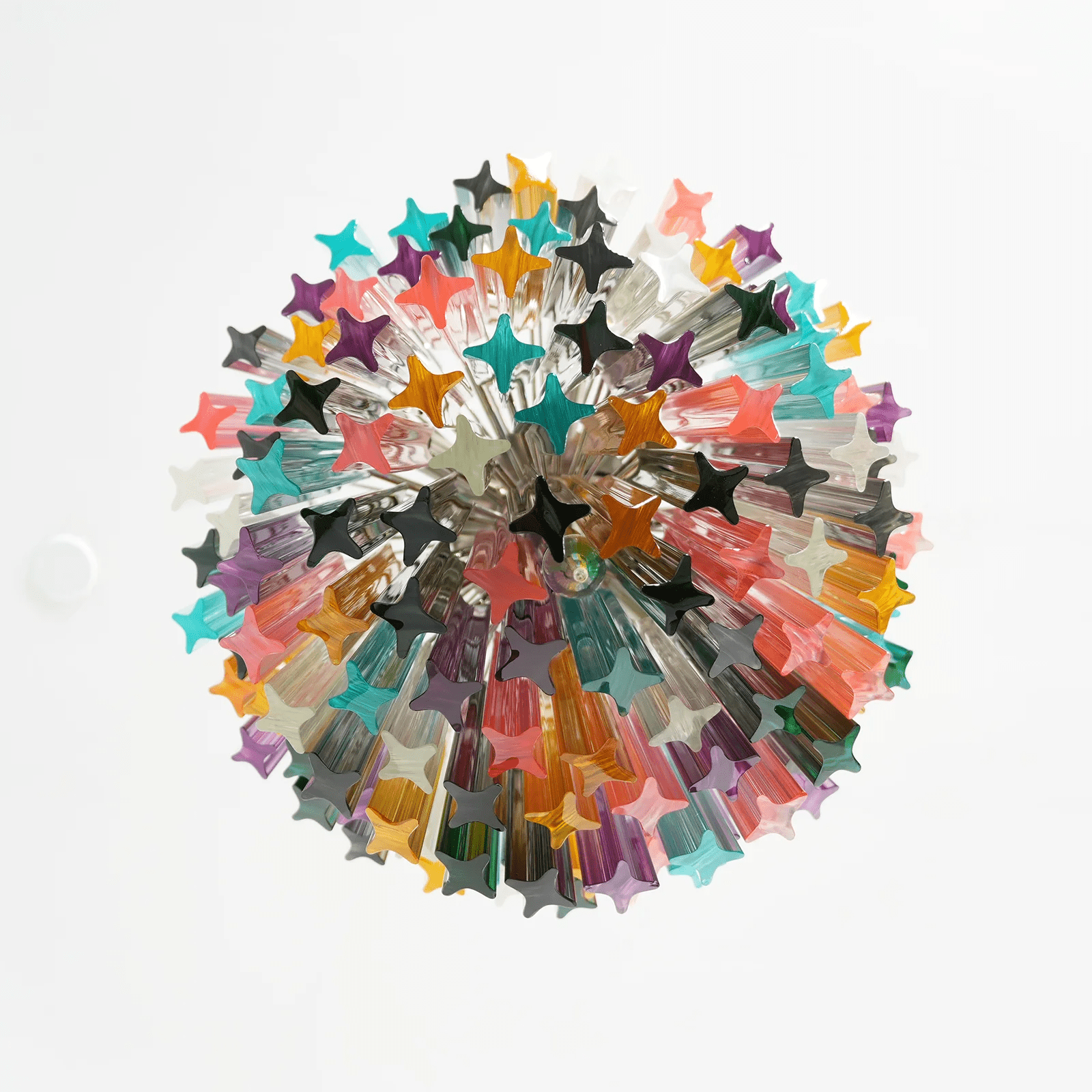 Prismatic Glass Colorful Chandelier Glass lighting by Bling Lighting Studio