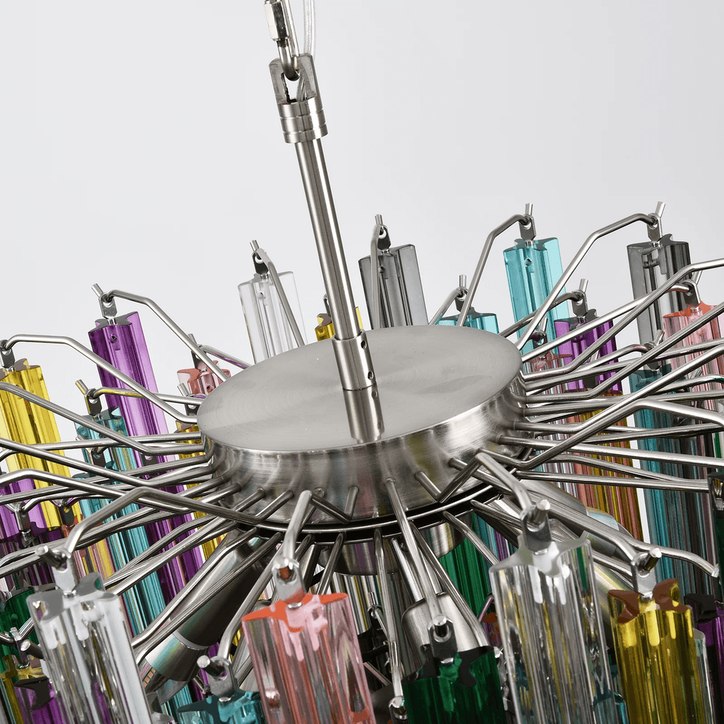 Prismatic Glass Colorful Chandelier Glass lighting by Bling Lighting Studio