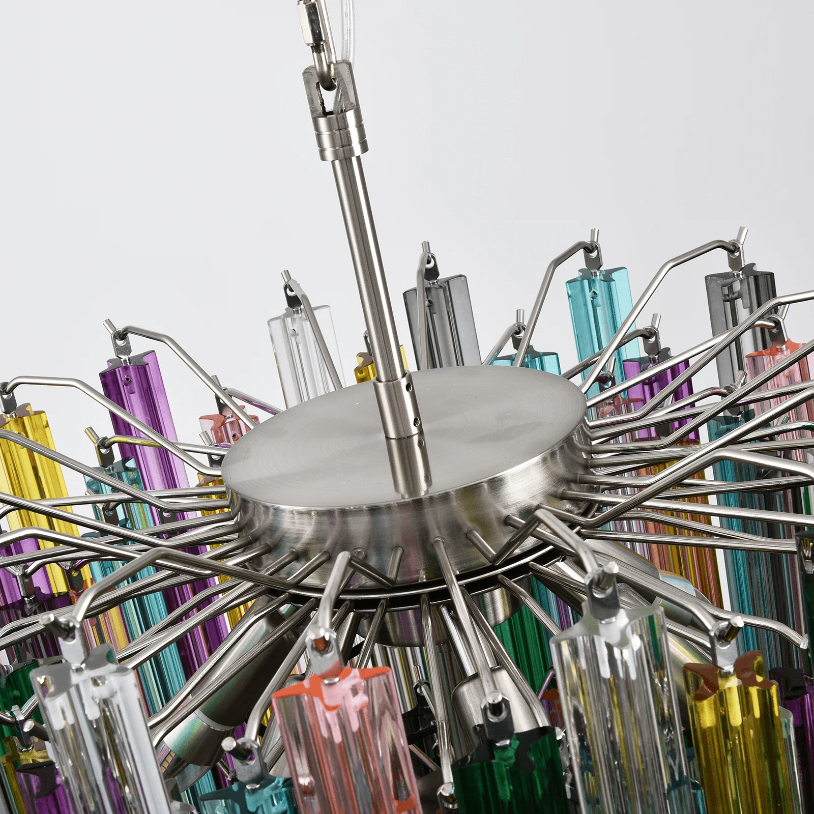 Prismatic Glass Colorful Chandelier Glass lighting by Bling Lighting Studio