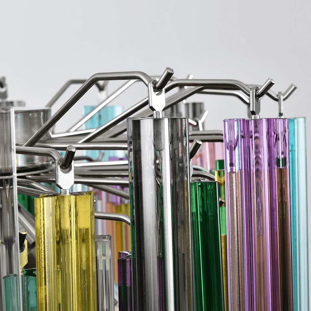 Prismatic Glass Colorful Chandelier Glass lighting by Bling Lighting Studio