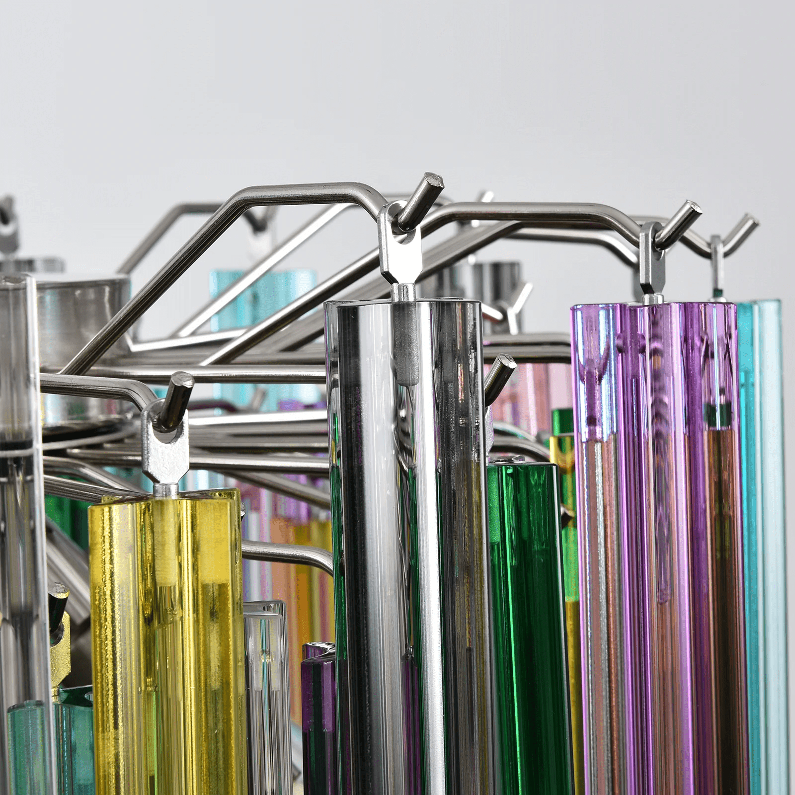 Prismatic Glass Colorful Chandelier Glass lighting by Bling Lighting Studio