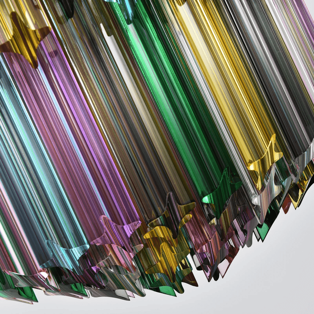 Prismatic Glass Colorful Chandelier Glass lighting by Bling Lighting Studio
