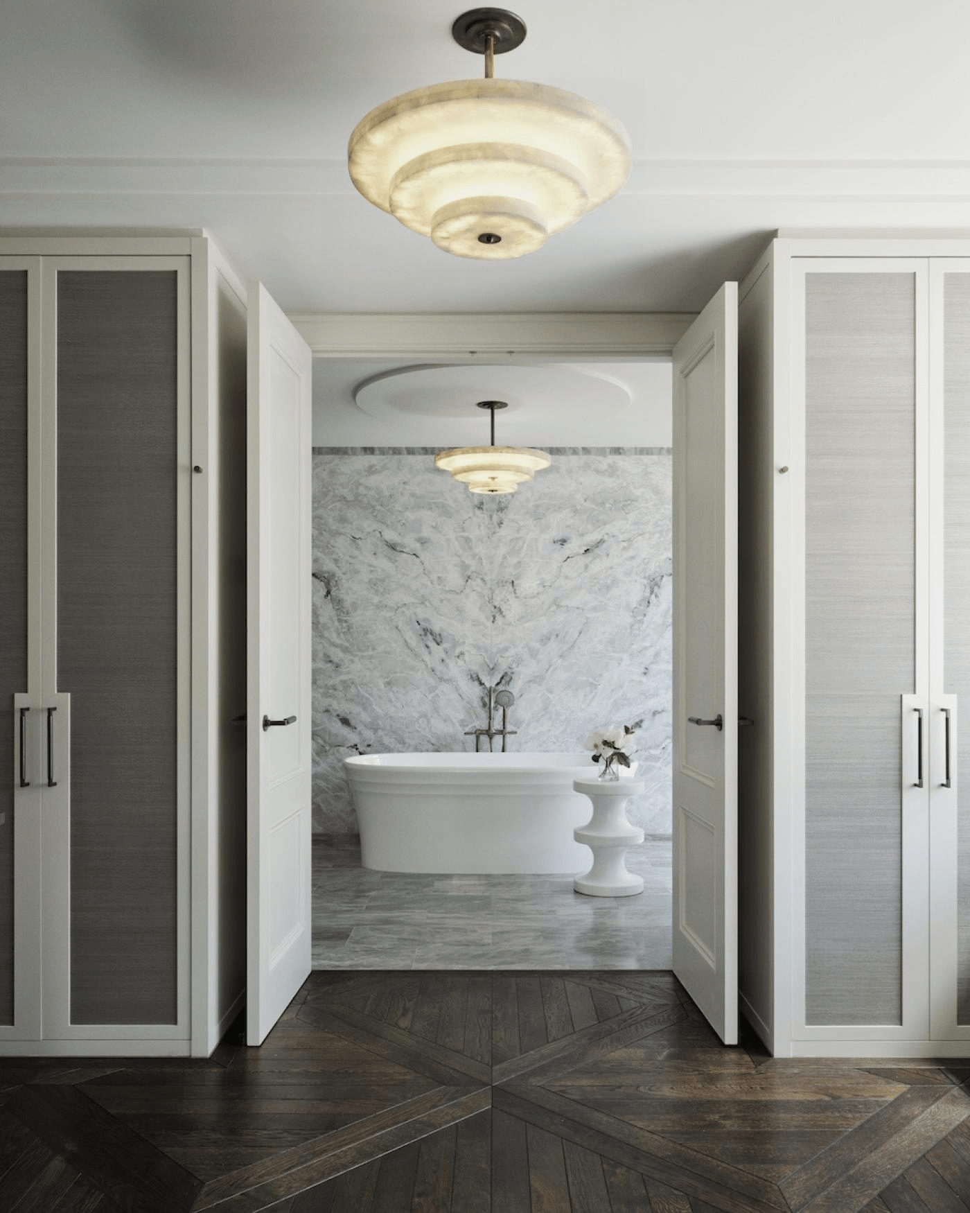 Ice Queen Alabaster Chandelier by Bling Lighting Studio