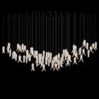 White Pepper Cascade Chandelier