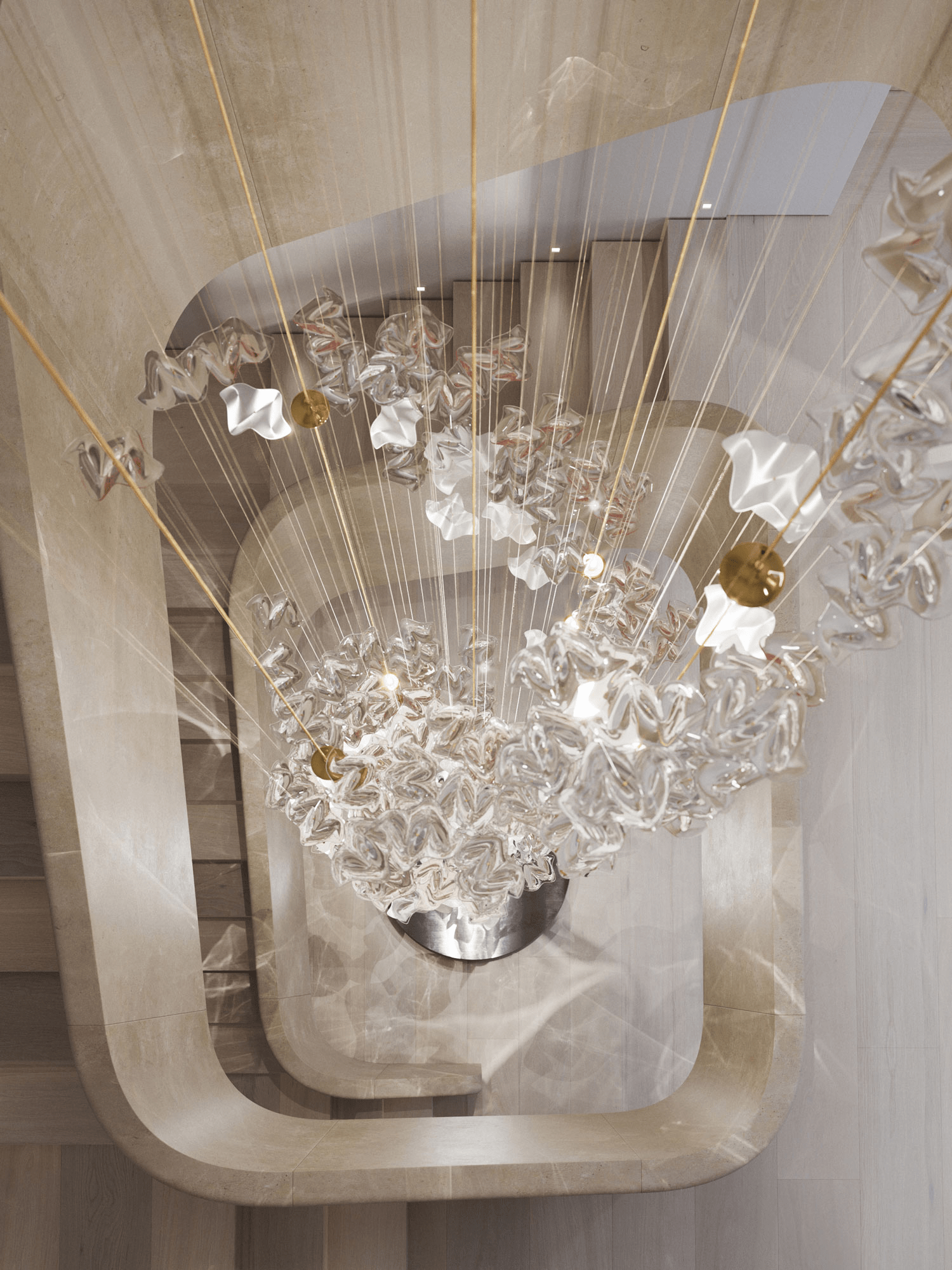 Tidal Staircase Cascade Chandelier product image