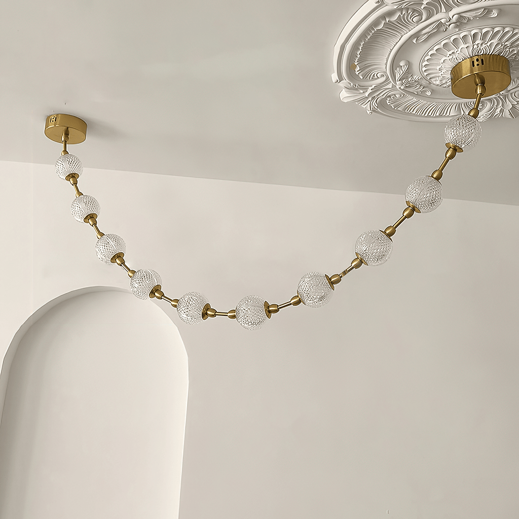 Strand Necklace Chandelier lighting by Bling Lighting Studio