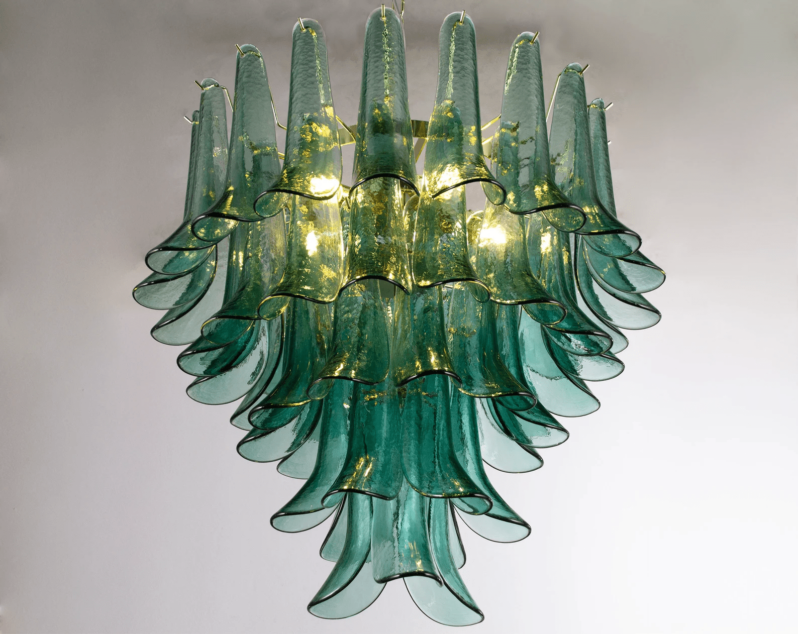 Petali Chandelier Glass lighting by Bling Lighting Studio