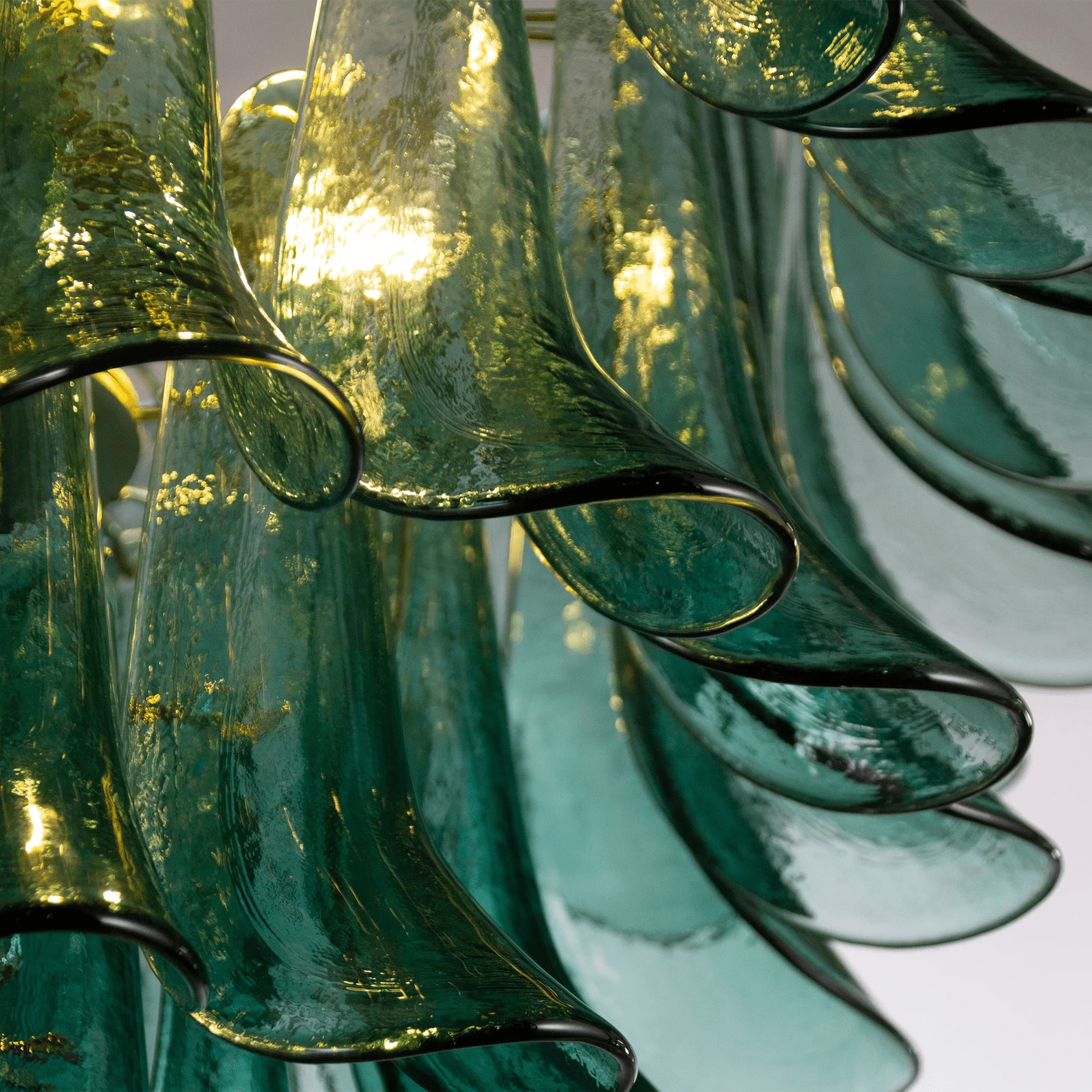Petali Chandelier Glass lighting by Bling Lighting Studio